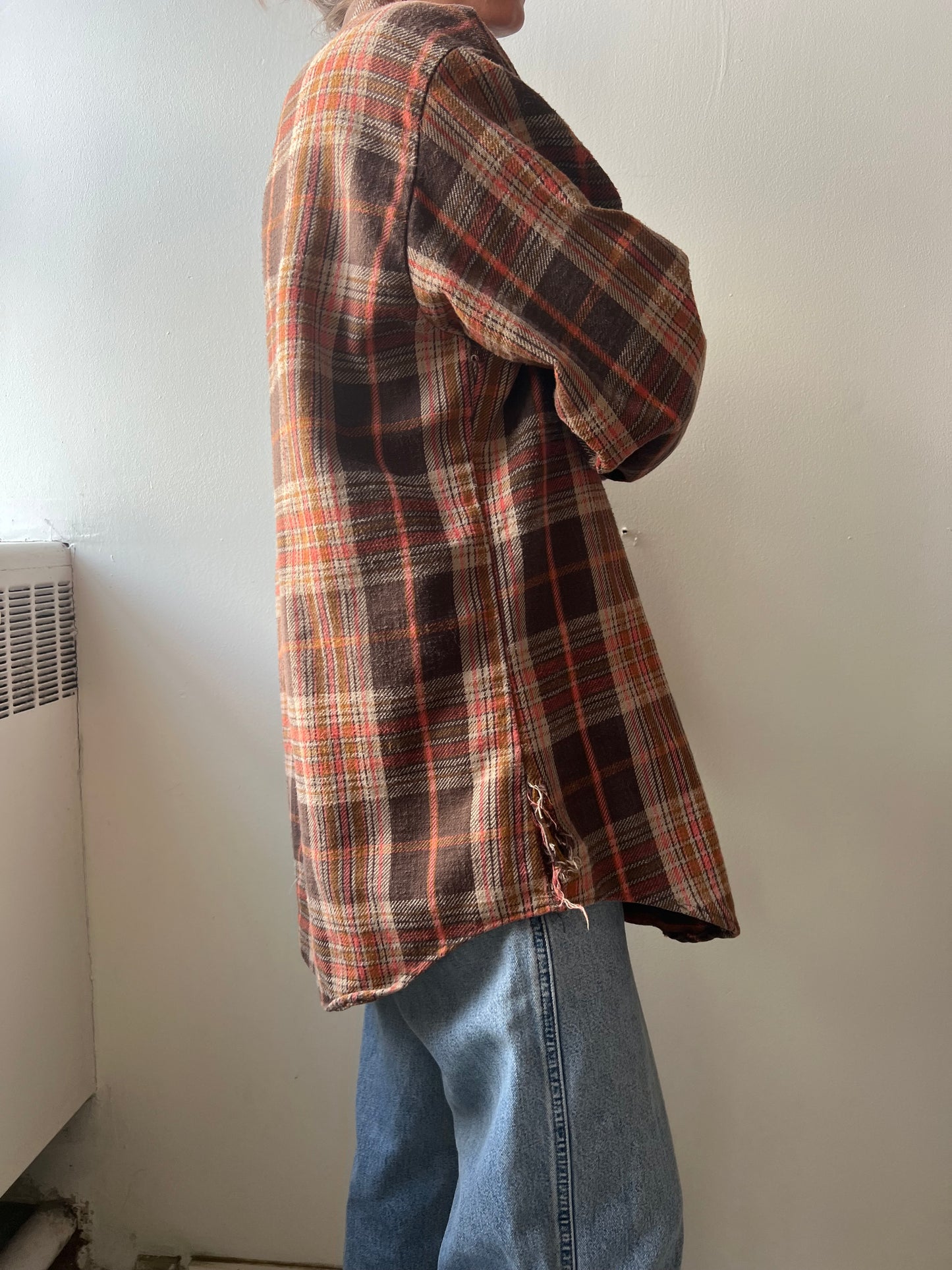 Pink and Brown Plaid Flannel