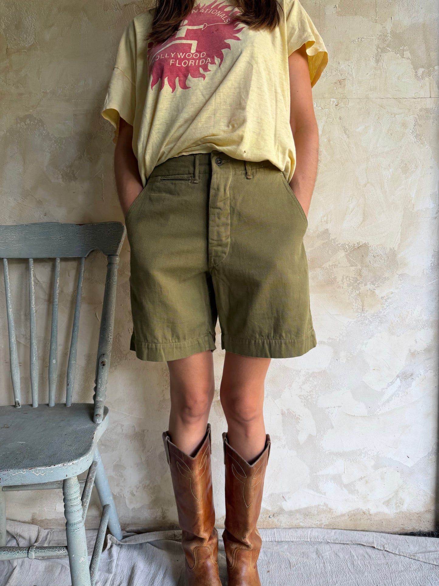 Green Boy Scouts Shorts