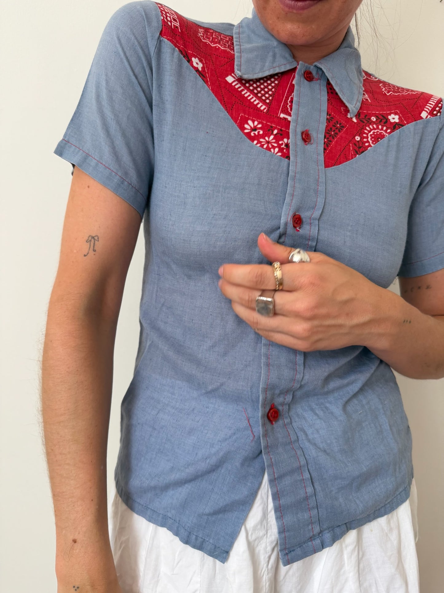 Bandana Button Up