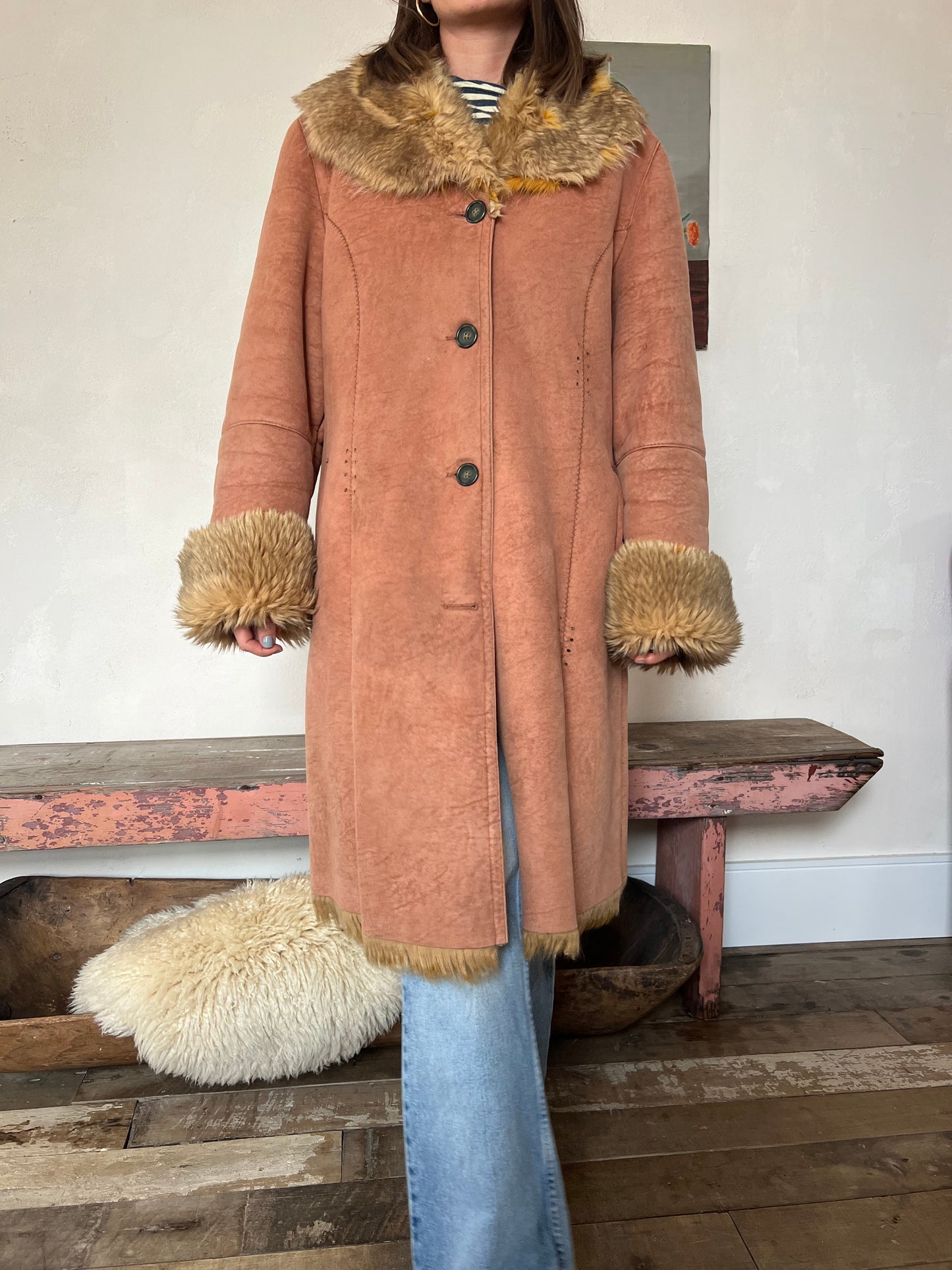 Peachy Faux Shearling Jacket
