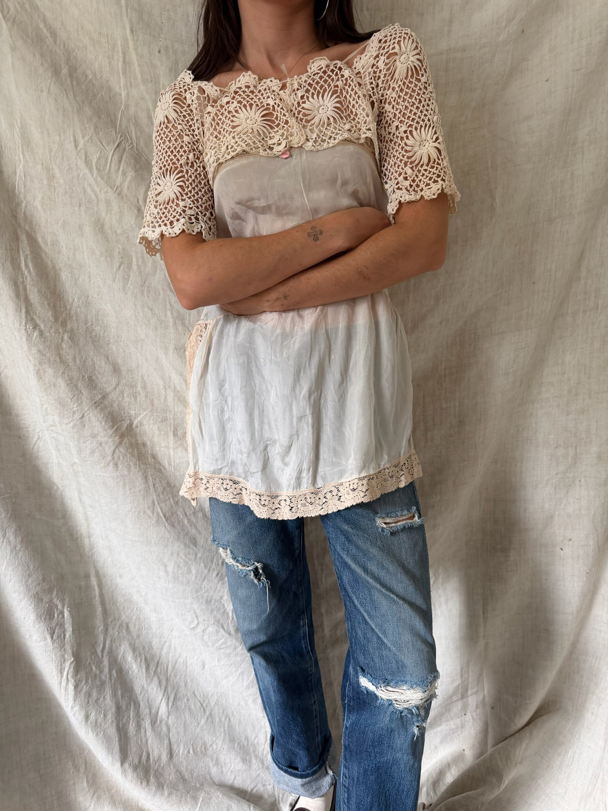 Antique Crochet Sleeves