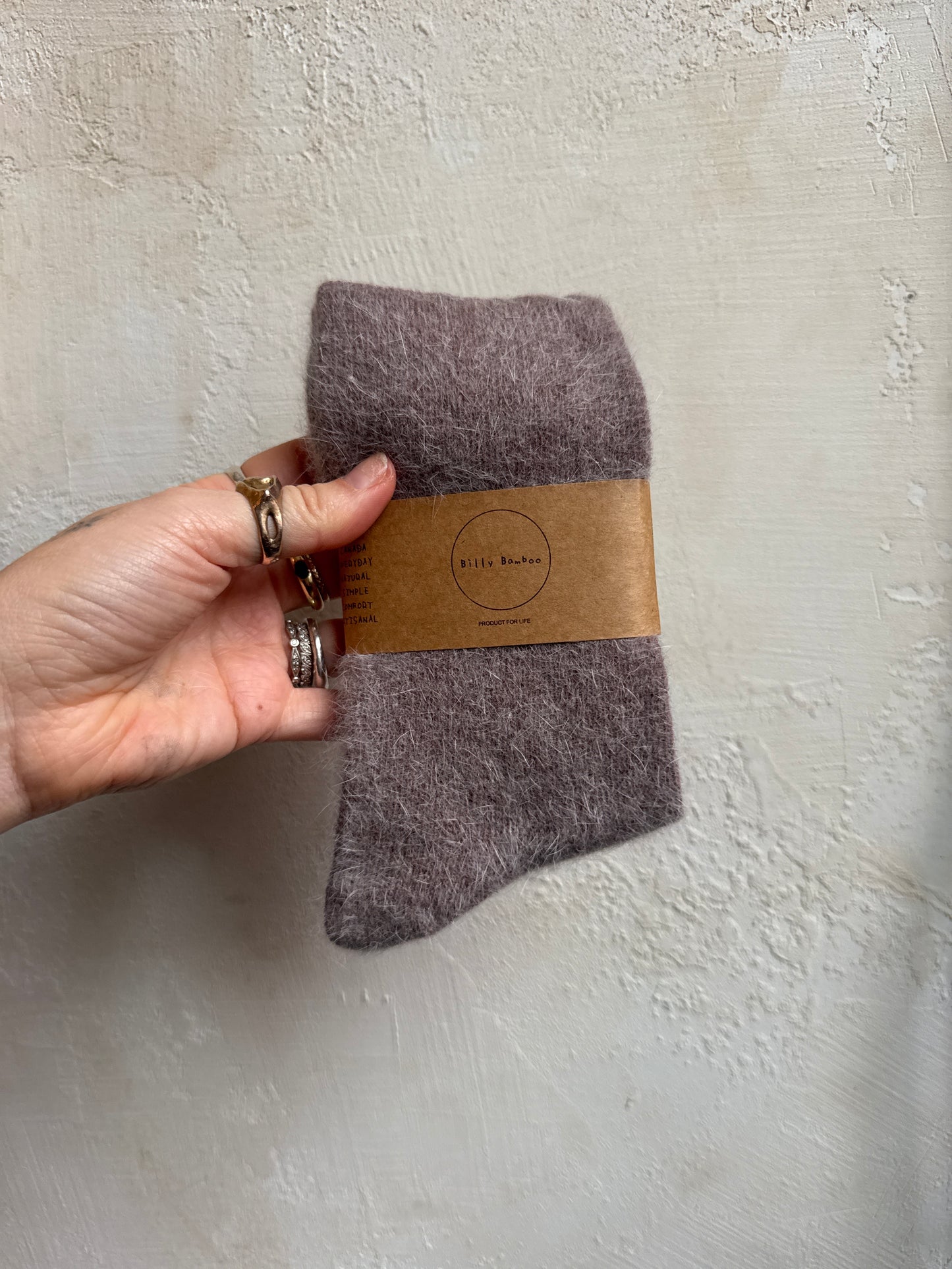 Fluffy Angora Socks by Billy Bamboo