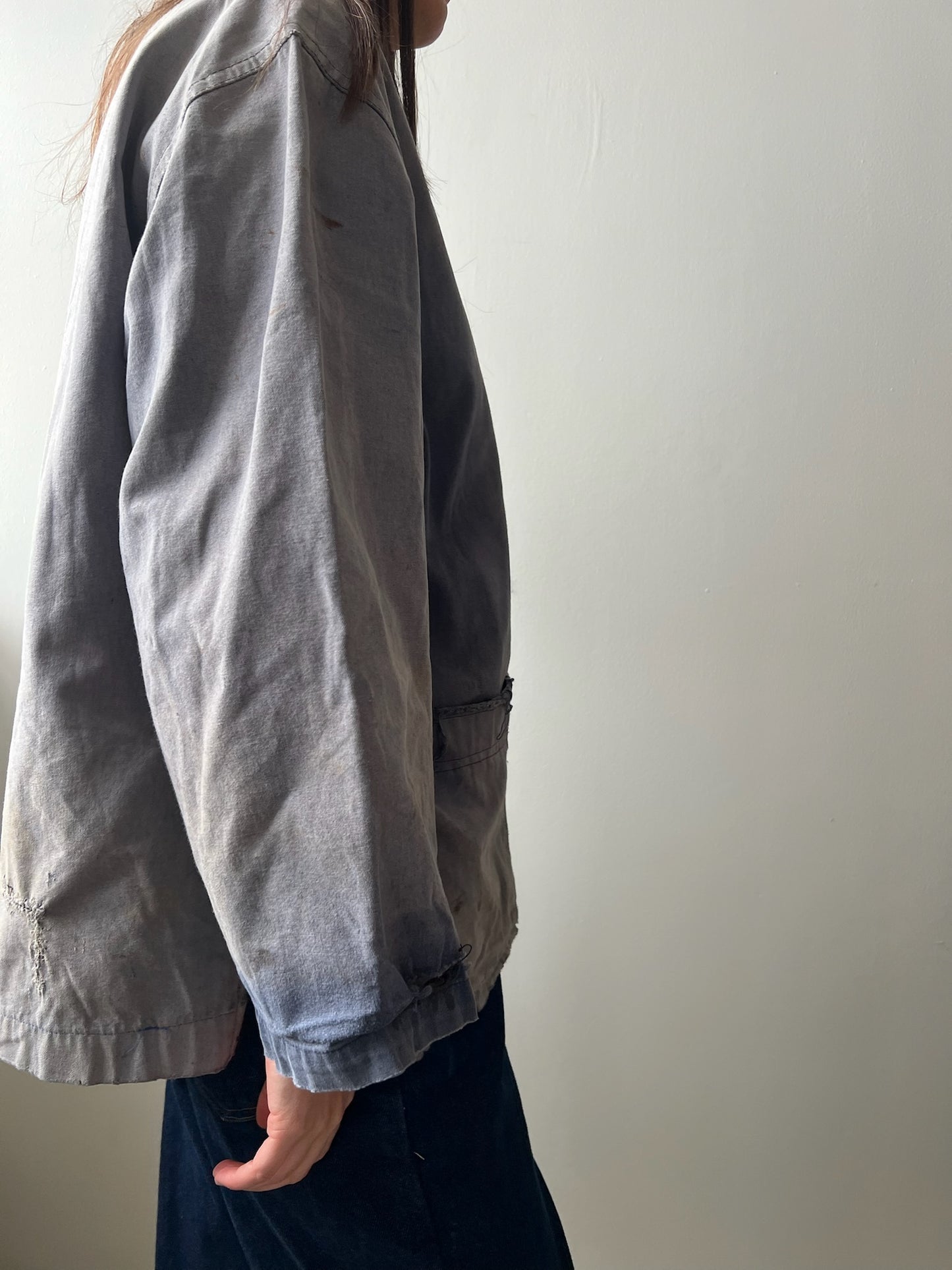 Faded Grey Blue Chore Jacket