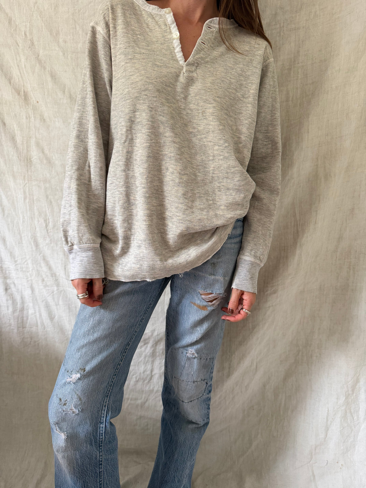 Grey Doufold Henley