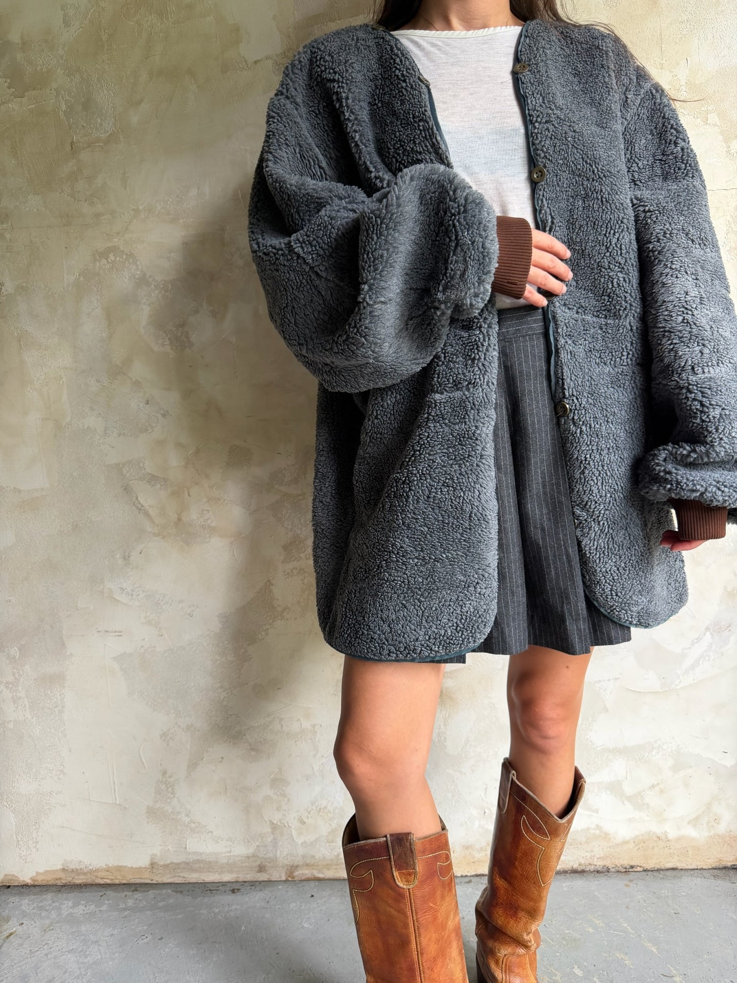 Grey Fleece Military Liner