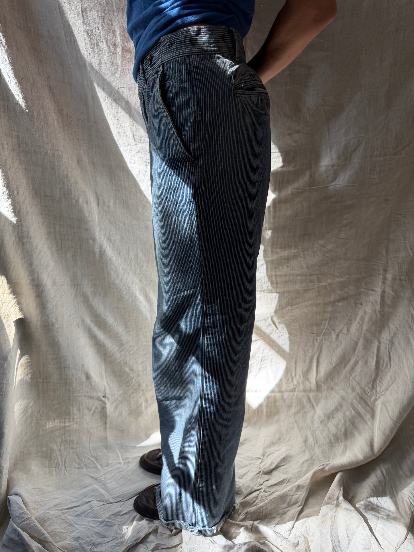 Polo Pinstriped Denim