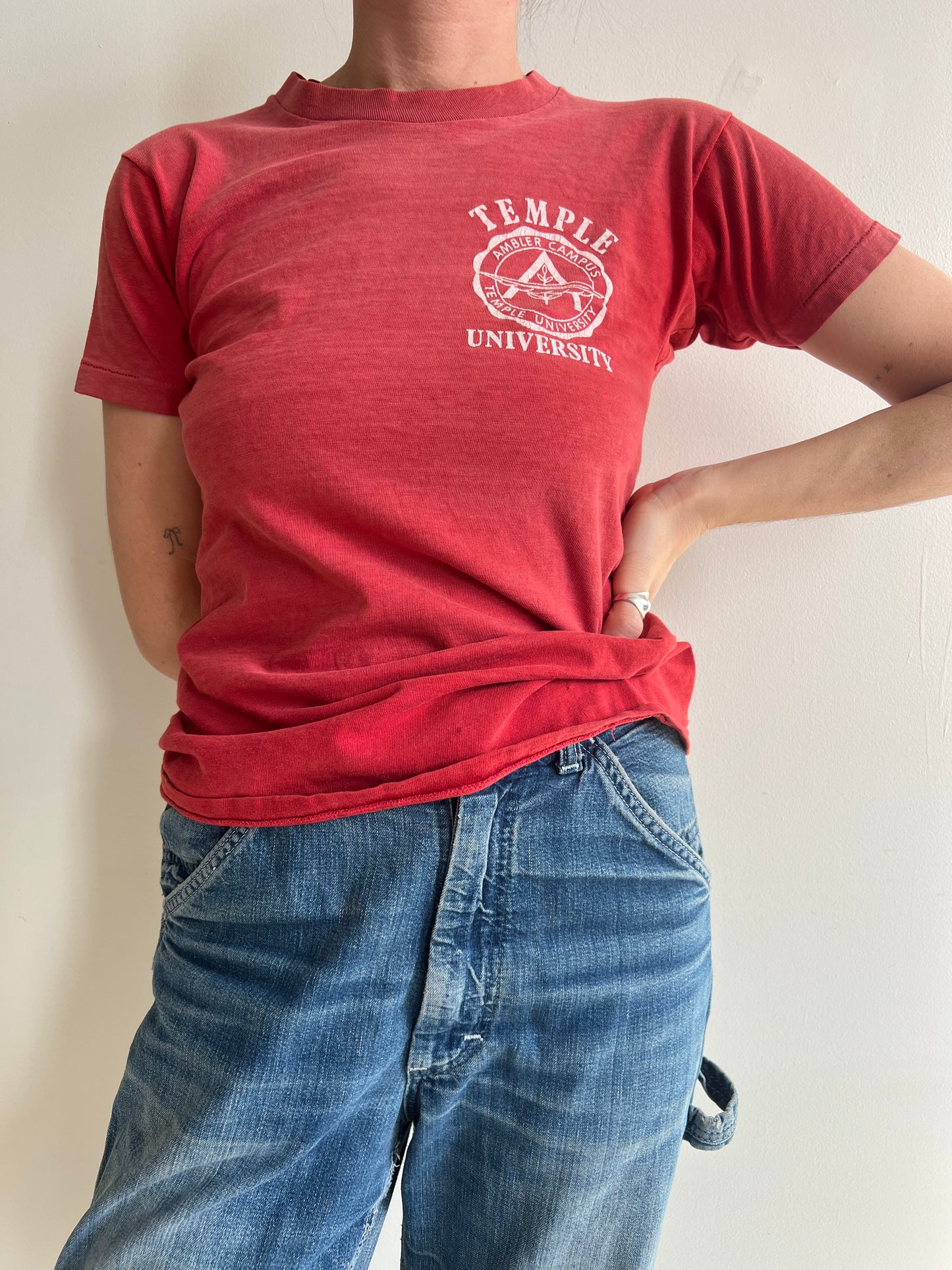 Faded Red Temple Uni Tee