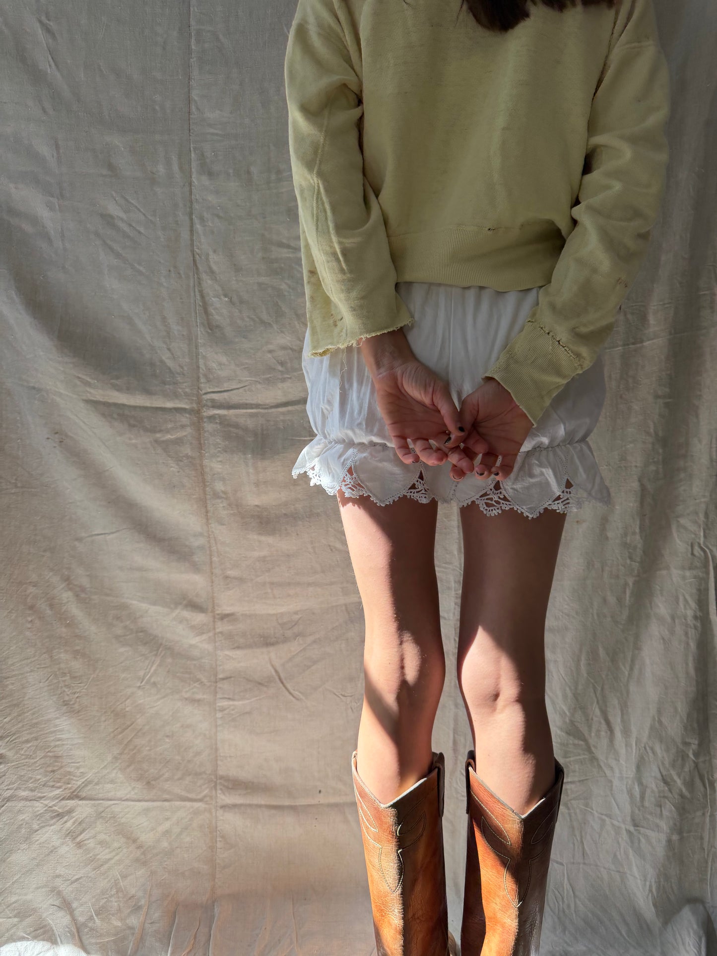 Wanderly Cotton Bloomer Short with Heart Cutout