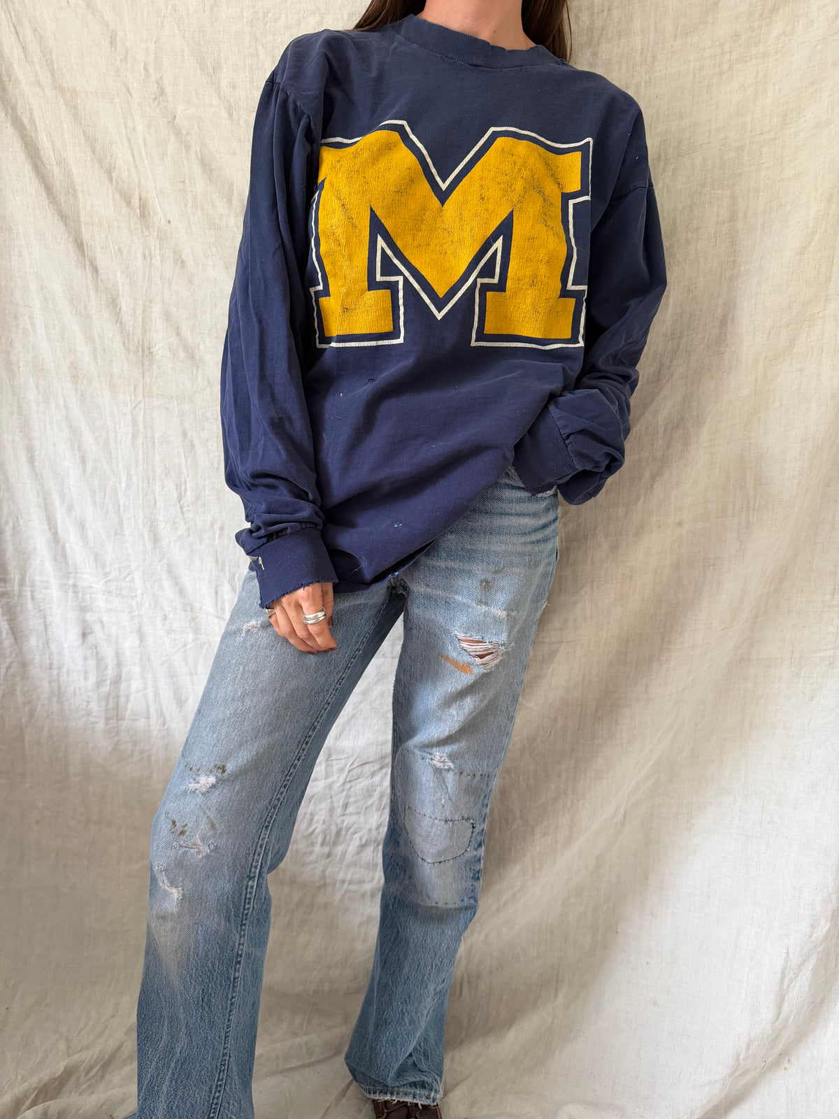 Distressed Michigan Longsleeve