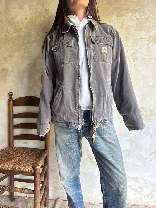 Grey Carhartt Light Zip Up Jacket