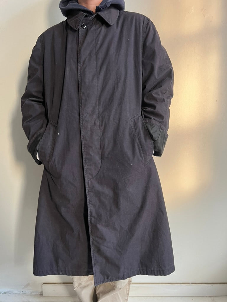 Miltary Navy Trench Coat