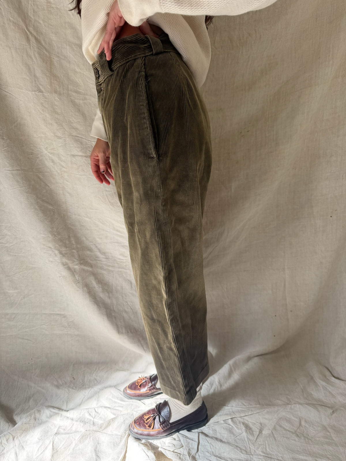 French Workwear Corduroy Culotte