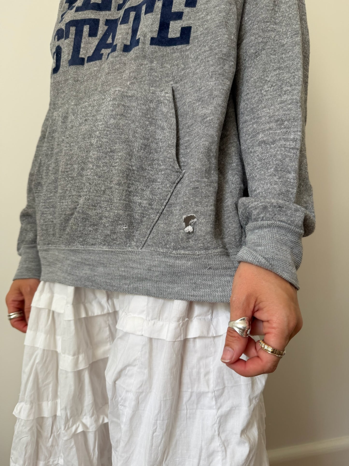 Grey Penn State Hoodie