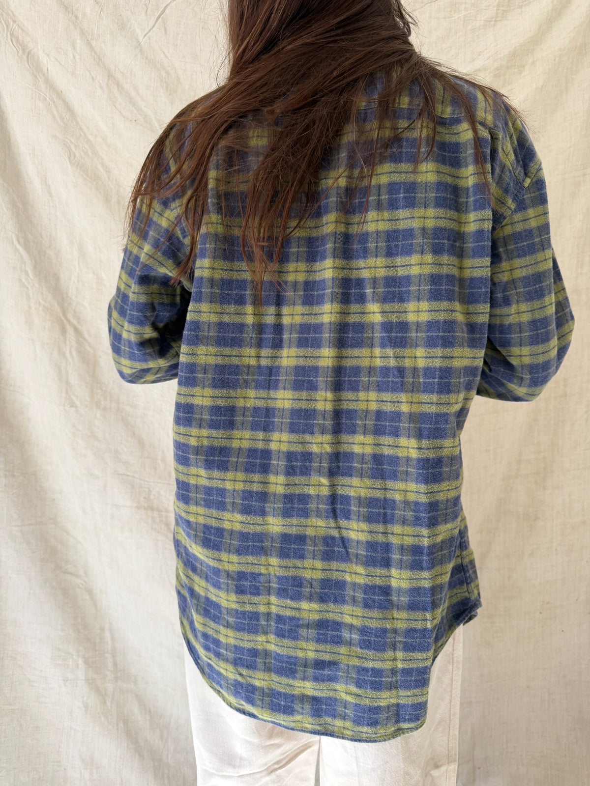 Green + Blue Checker Flannel