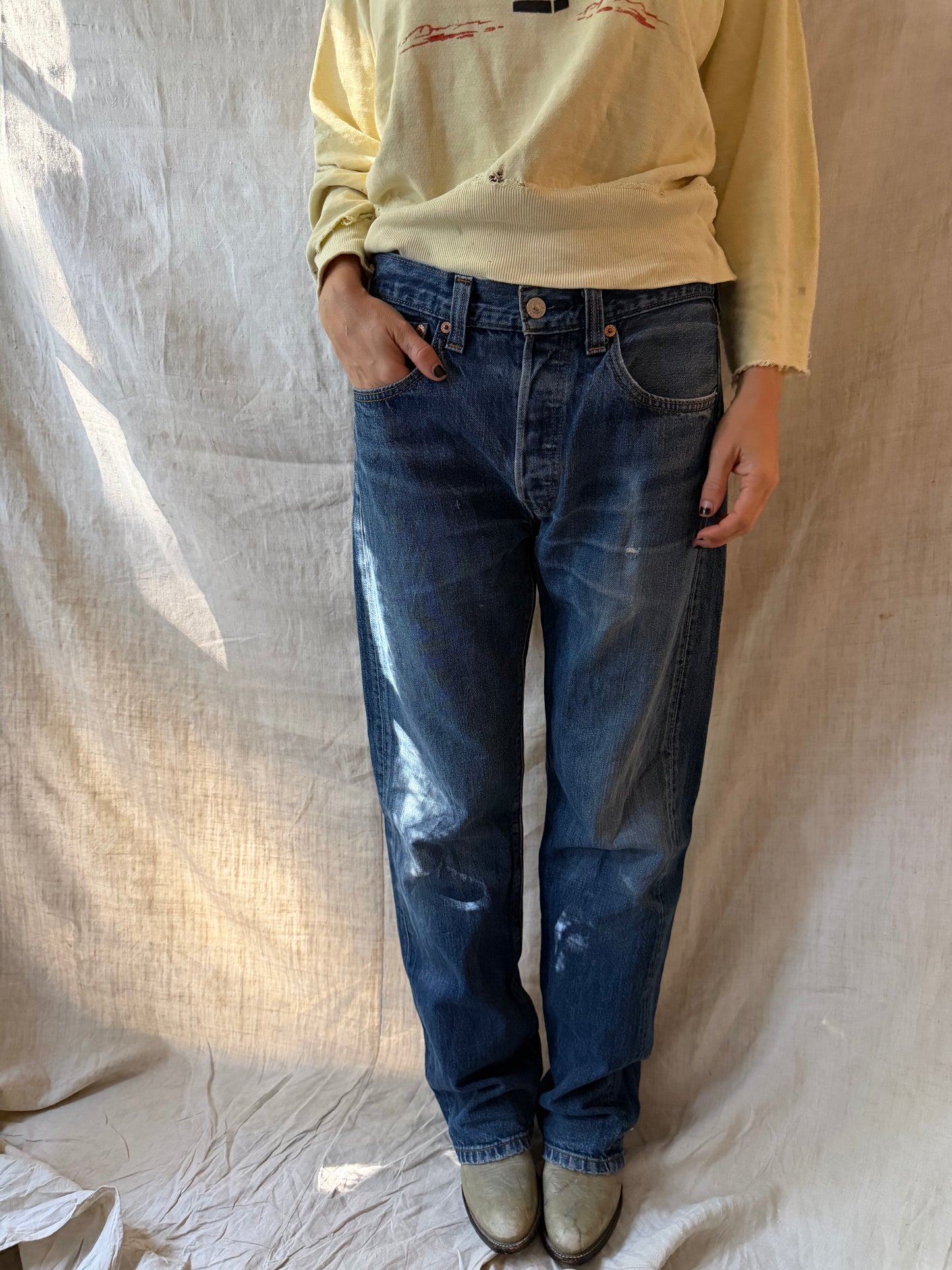 Medium Wash Levi’s 501s