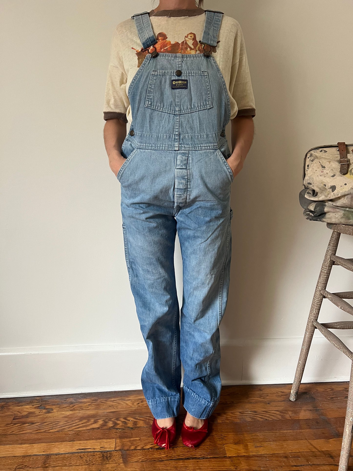 Faded Lightwash Oshkosh Denim Overalls