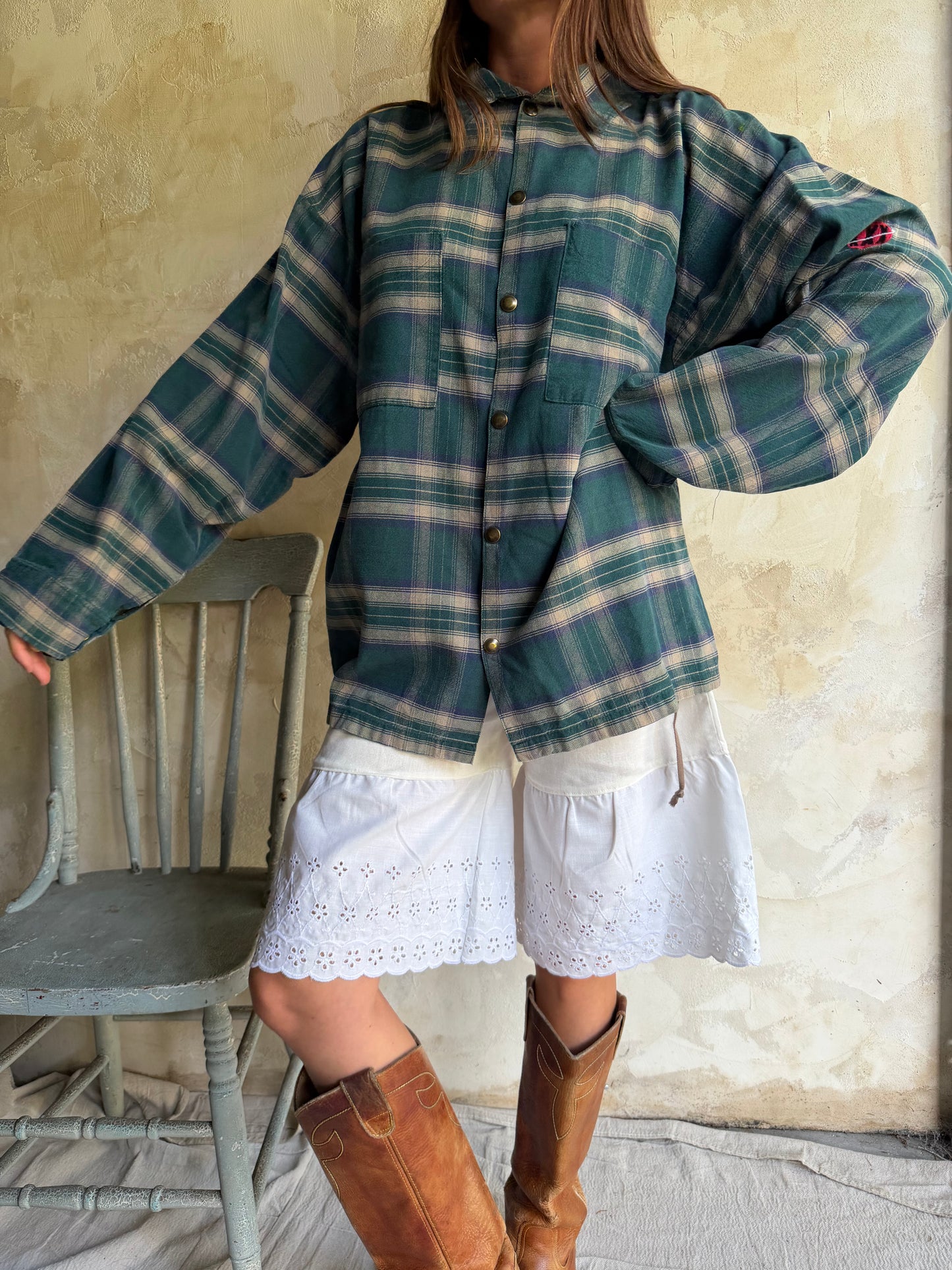 Green Plaid Shirt
