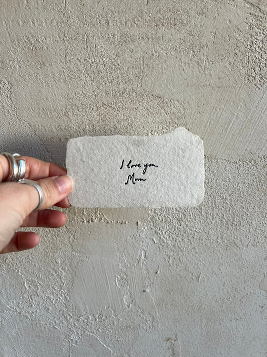 I love you mom Tiny Note by Farmette