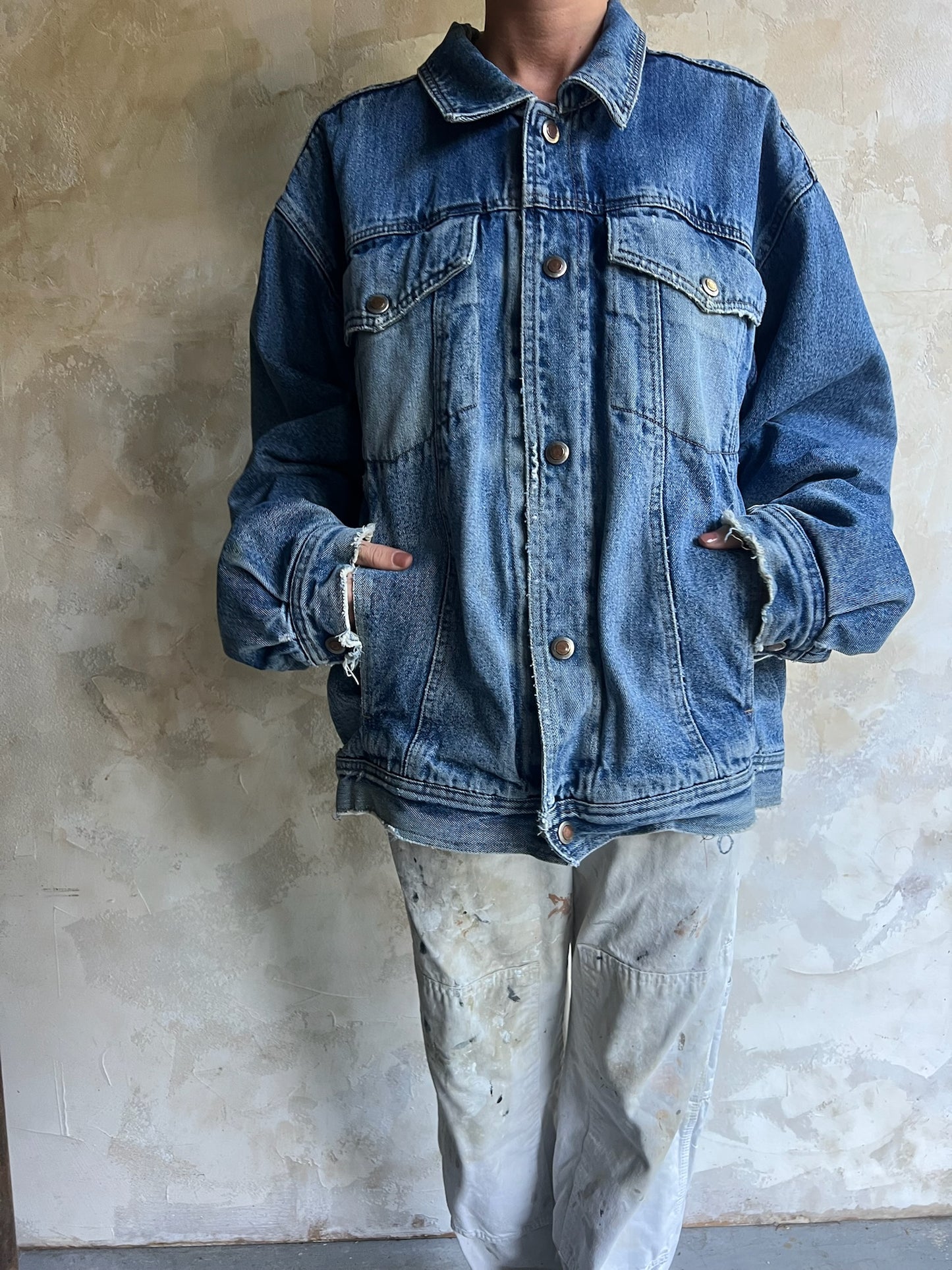 Hoodie Cotton Lined Denim Jacket