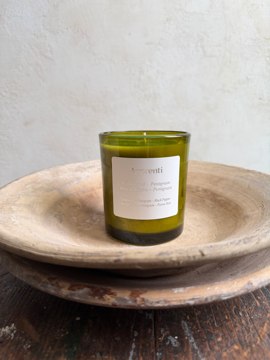 Cedarwood and Petitgrain Candle by Apprenti Ôr'ganik
