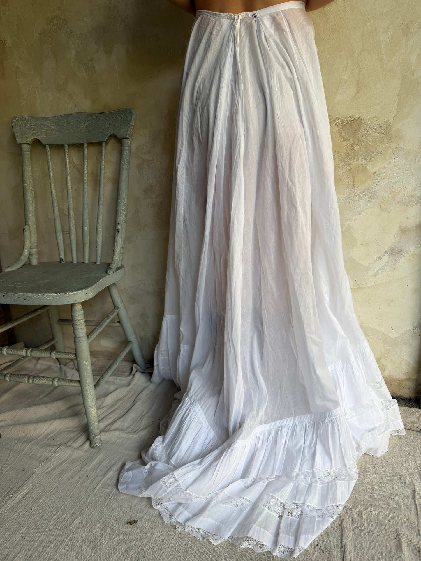 Long Edwardian Train Skirt