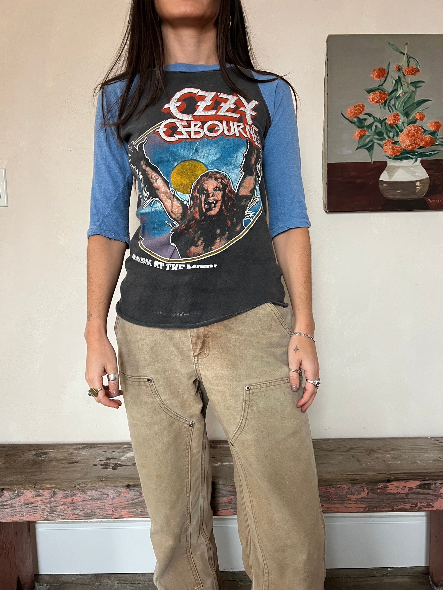 1983 Ozzy Osborne + Motley Crew Band Tee