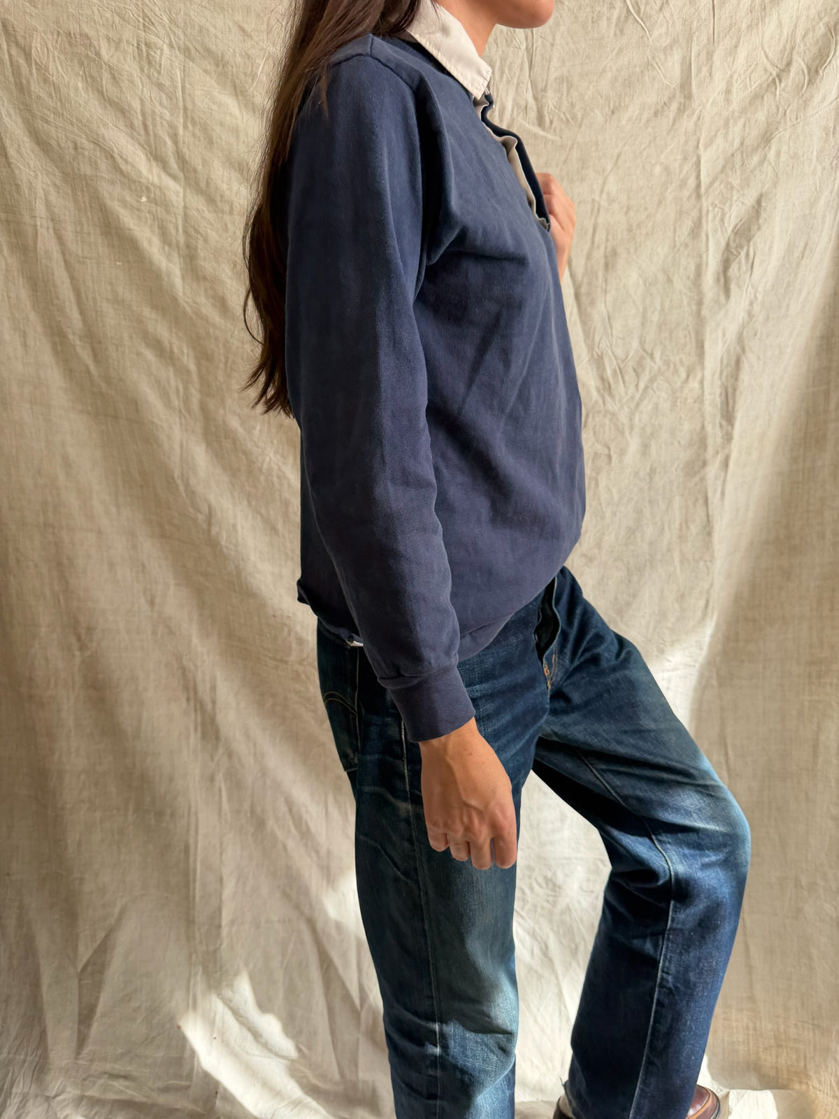Navy Blue Rugby Shirt