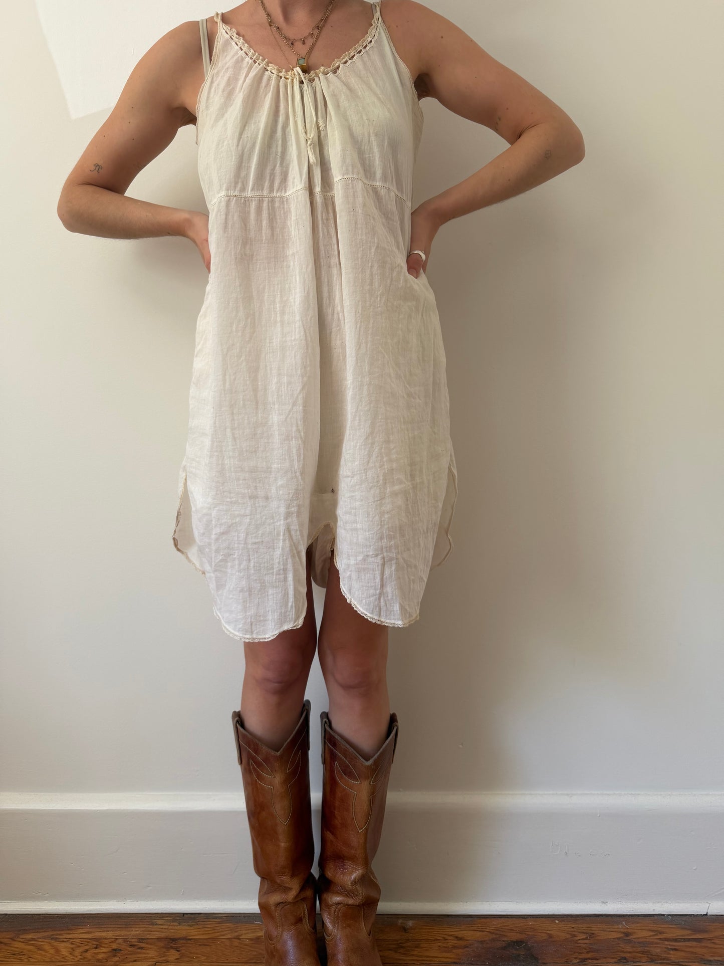 Antique Cotton Step-In