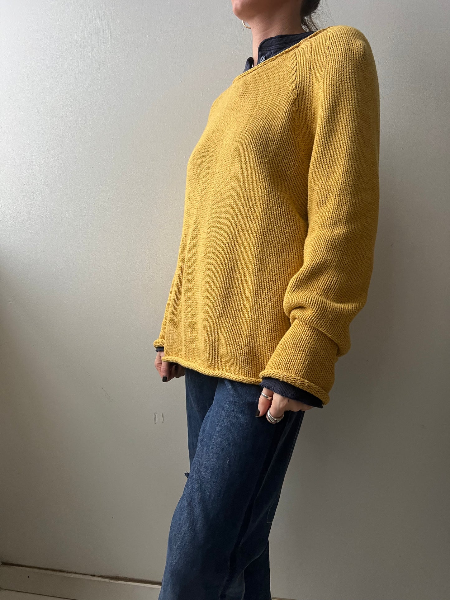 J Crew Mustard Knit