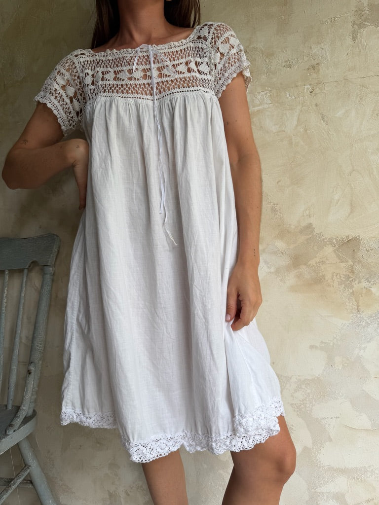 Victorian Crochet Baby Doll Dress
