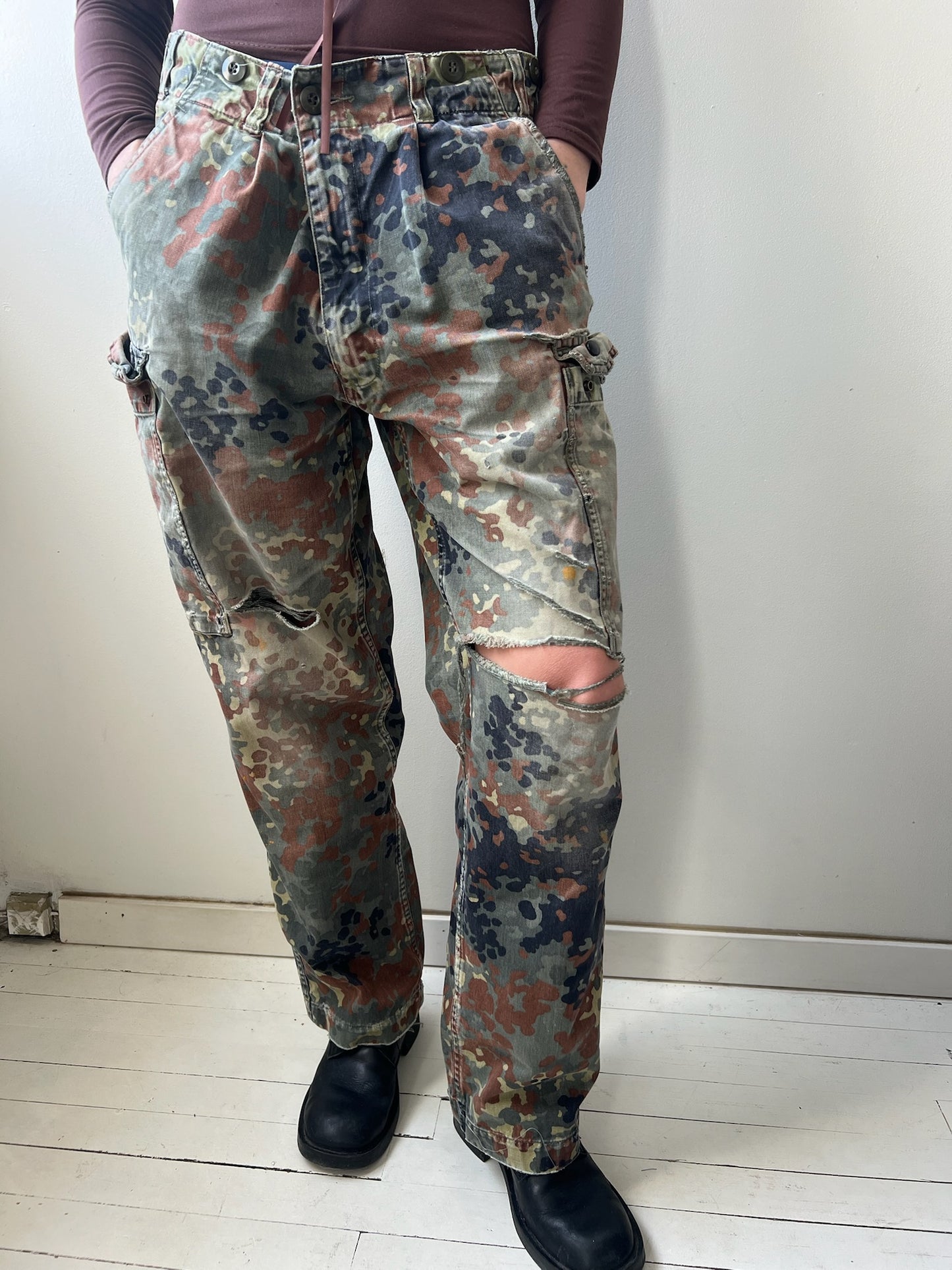 Distressed Camo Pants