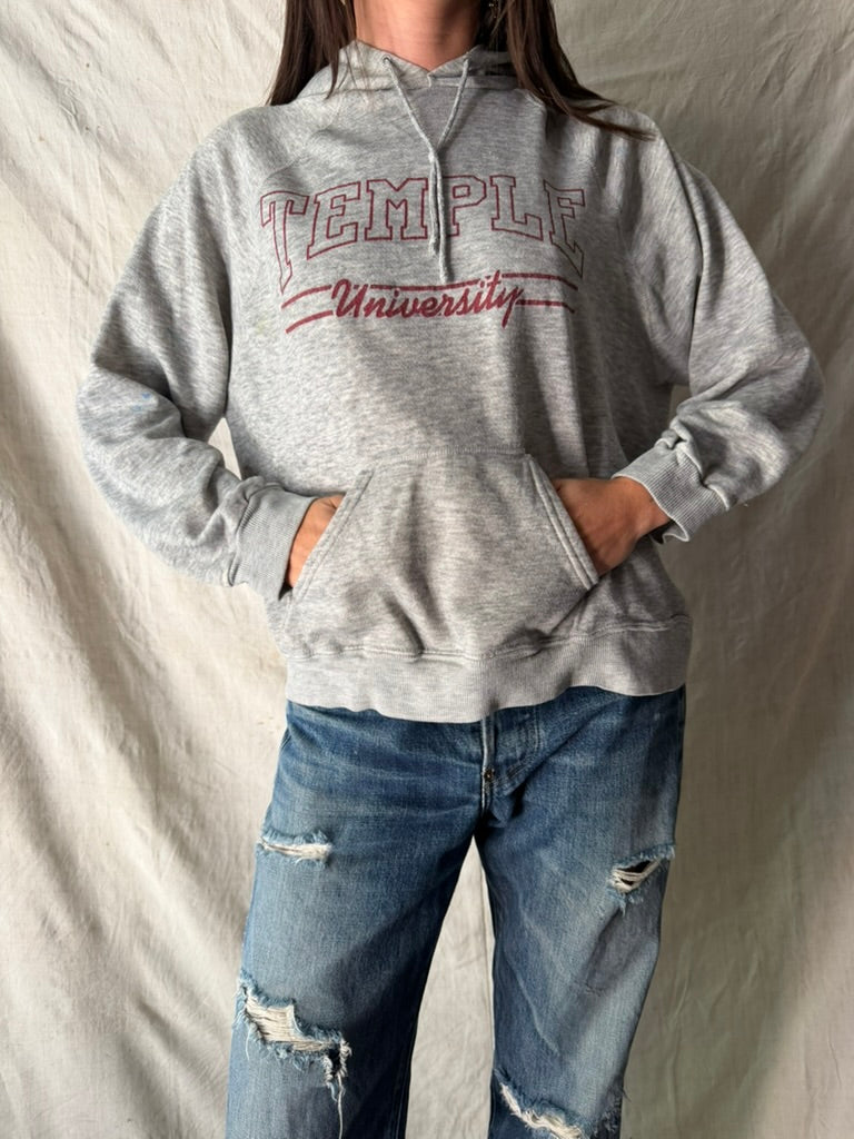 Temple University Light Grey Hoodie