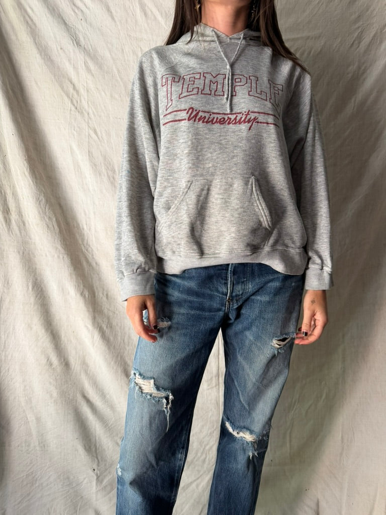 Temple University Light Grey Hoodie