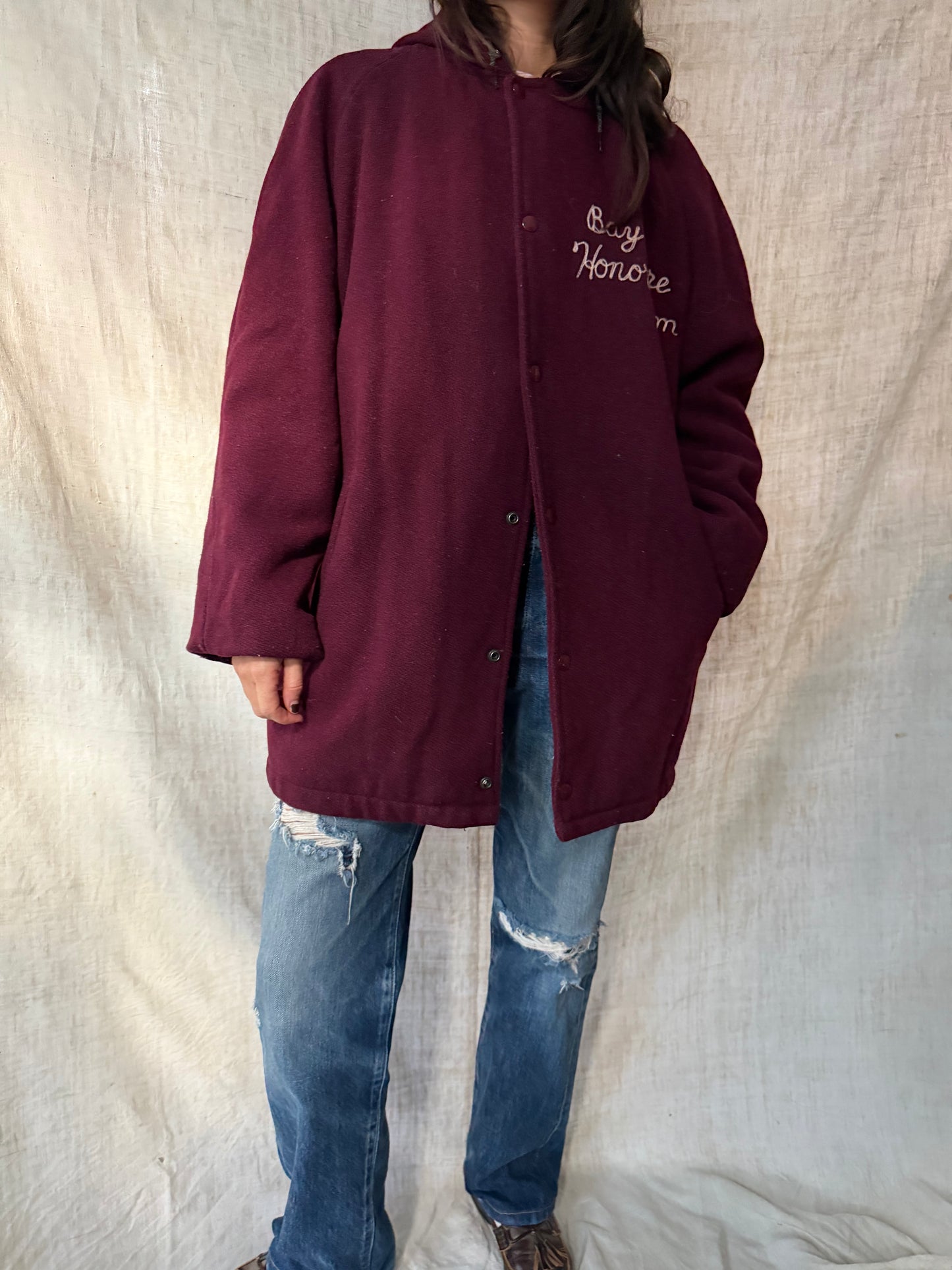 Maroon Bay Shore Varsity Jacket