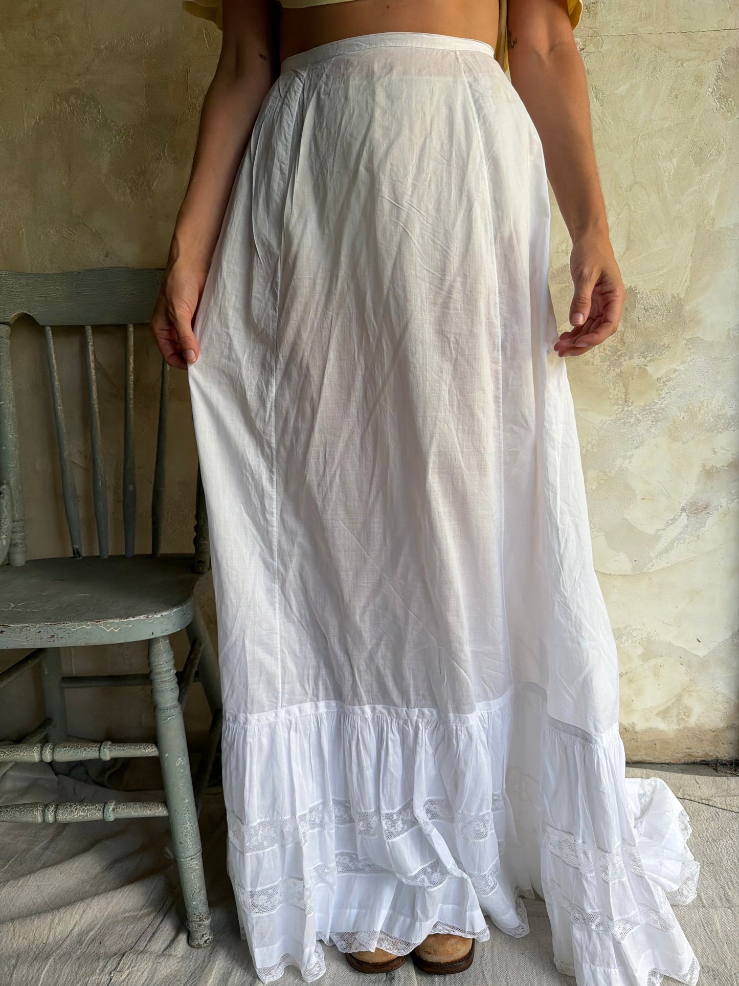 Long Edwardian Train Skirt