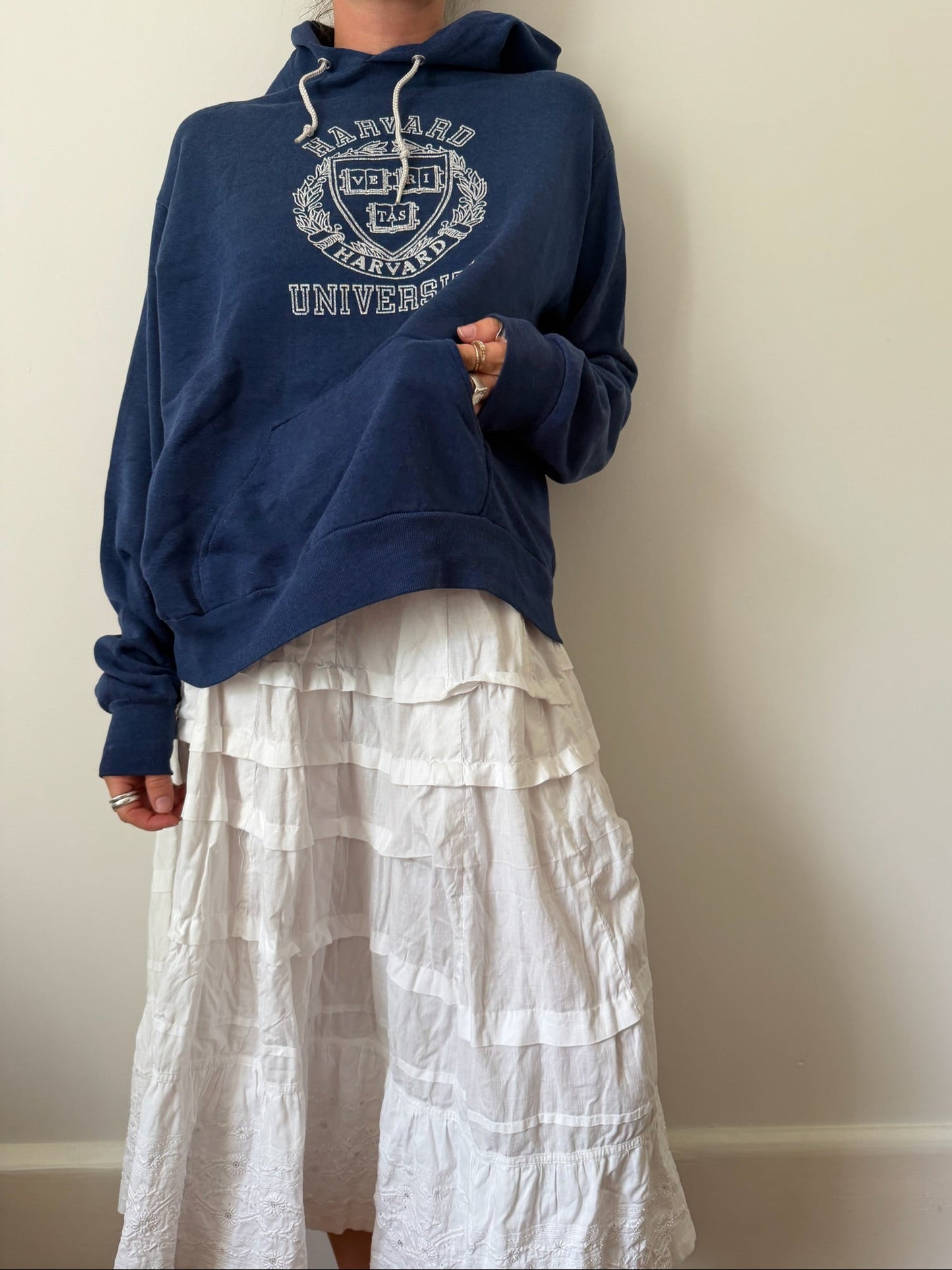 Harvard Uni Navy Blue Hoodie