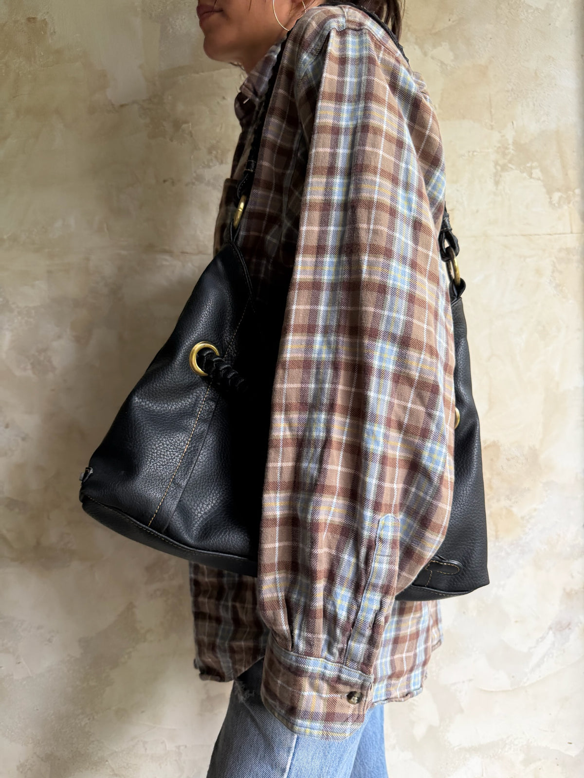 Black Braided Purse