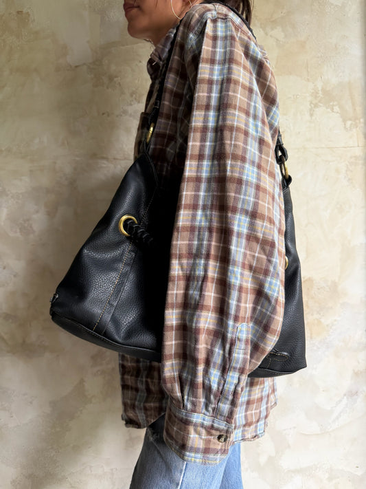 Black Braided Purse