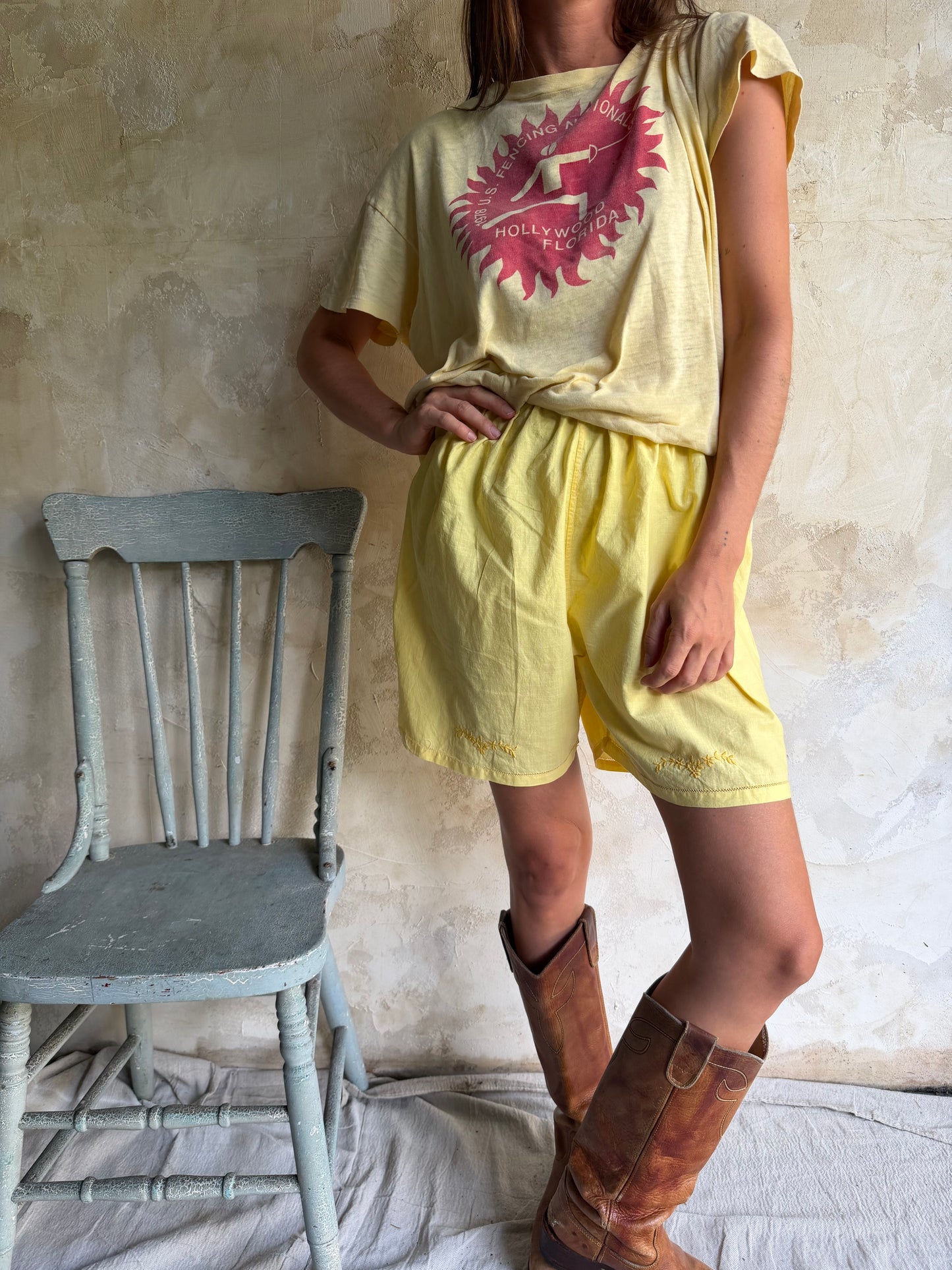 Marigold Yellow Antique Italian Bloomers