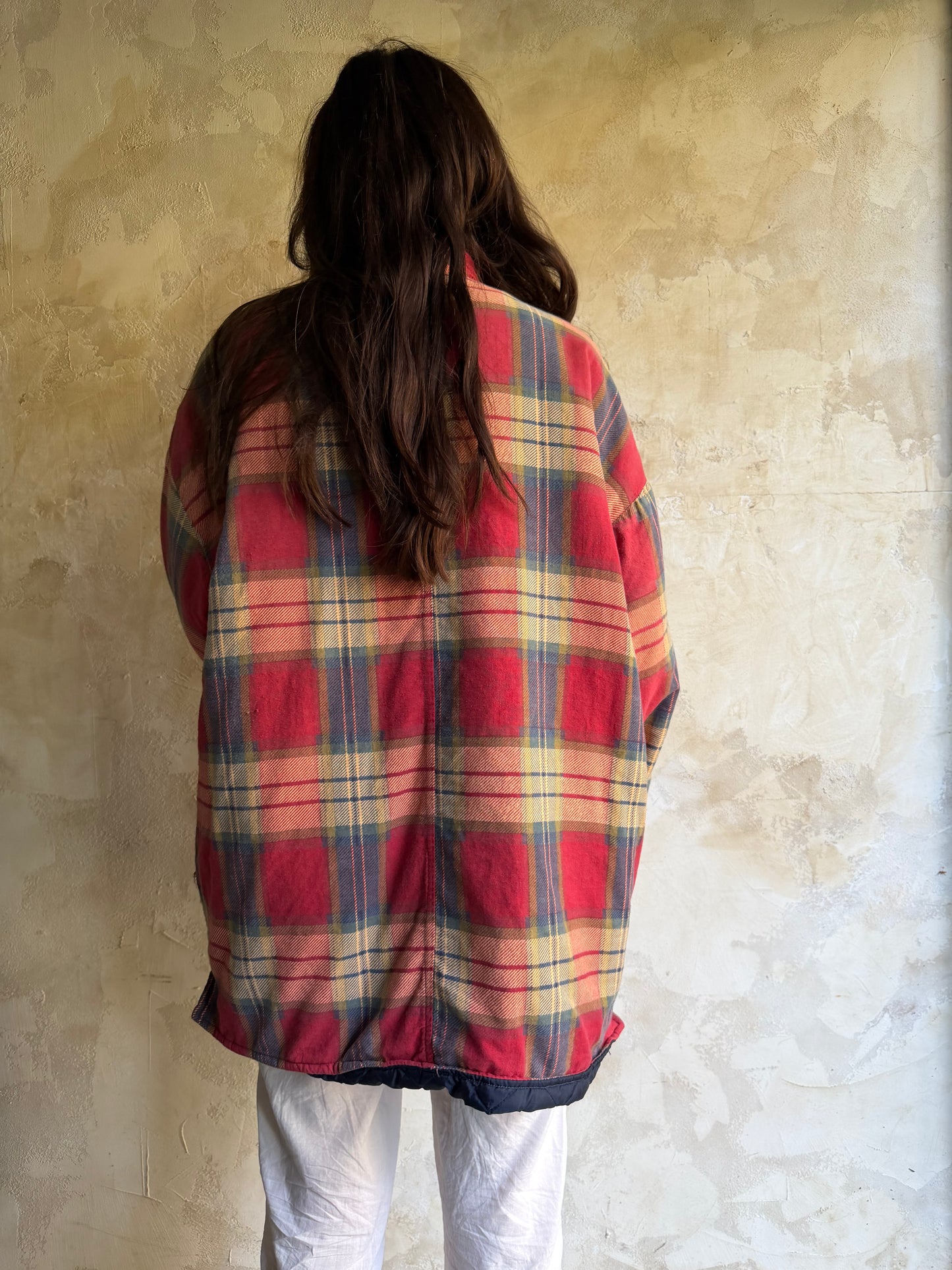 Quilted Lined Faded Red Flannel