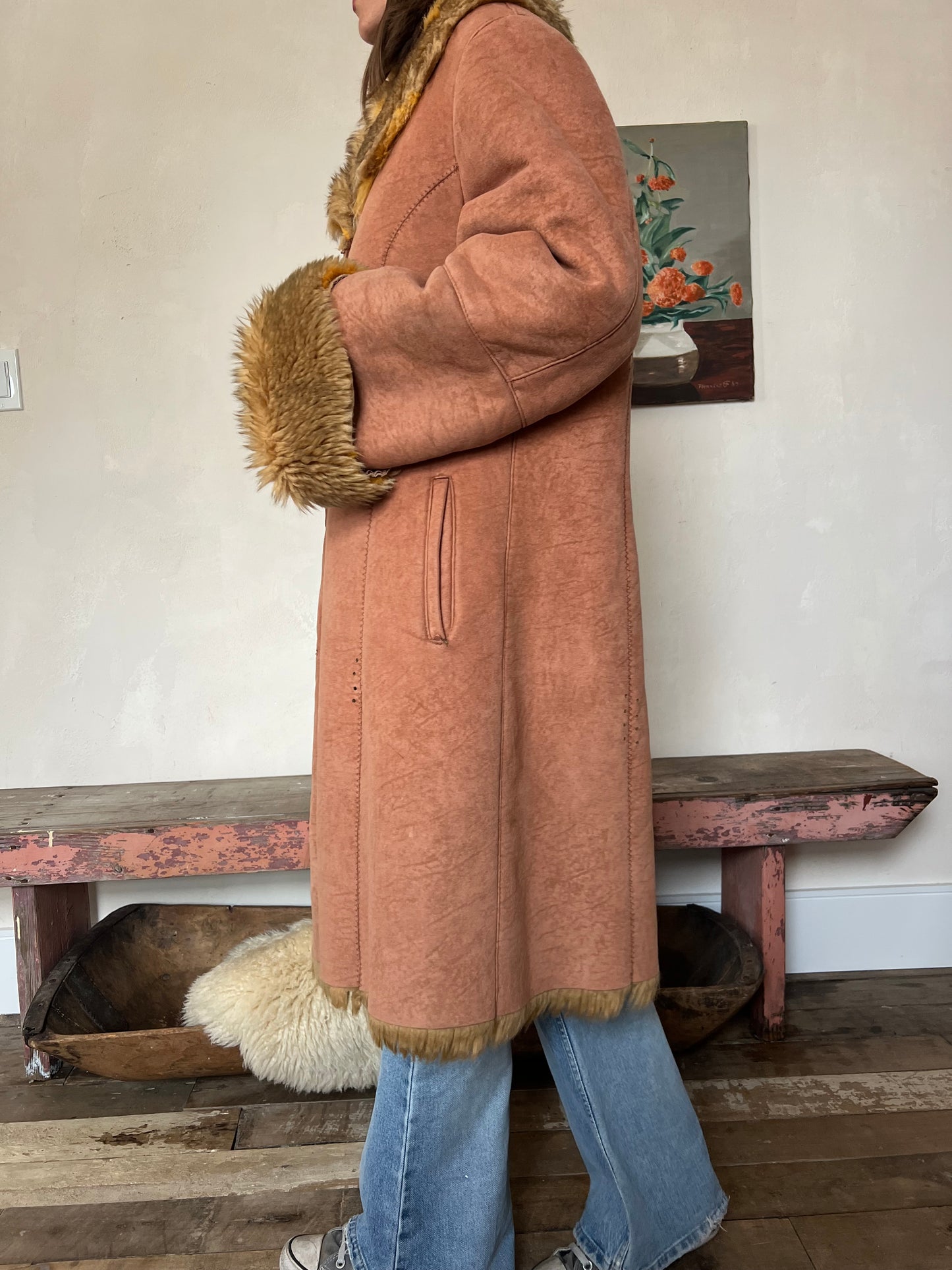 Peachy Faux Shearling Jacket