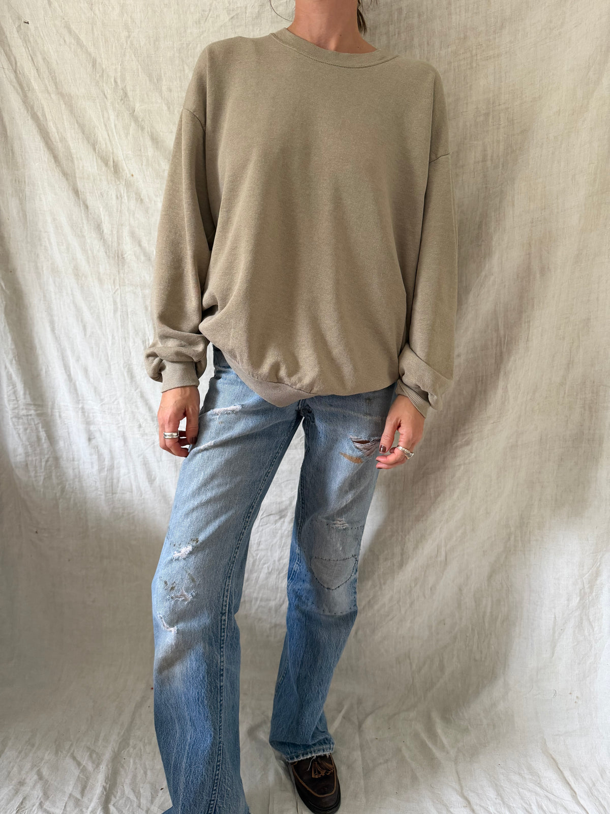 Faded Taupe Crewneck