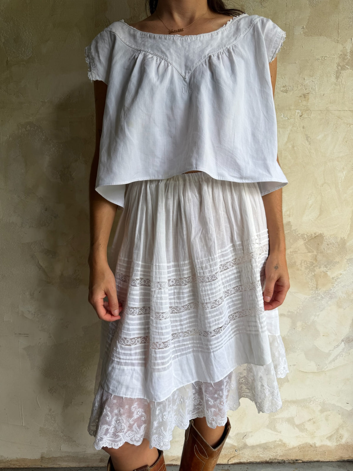 Antique Italian Cropped Blouse