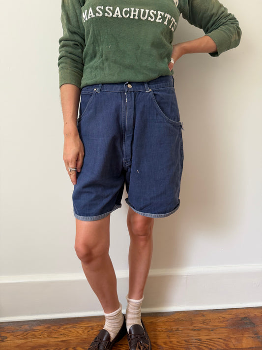 Dark Indigo Denim Shorts
