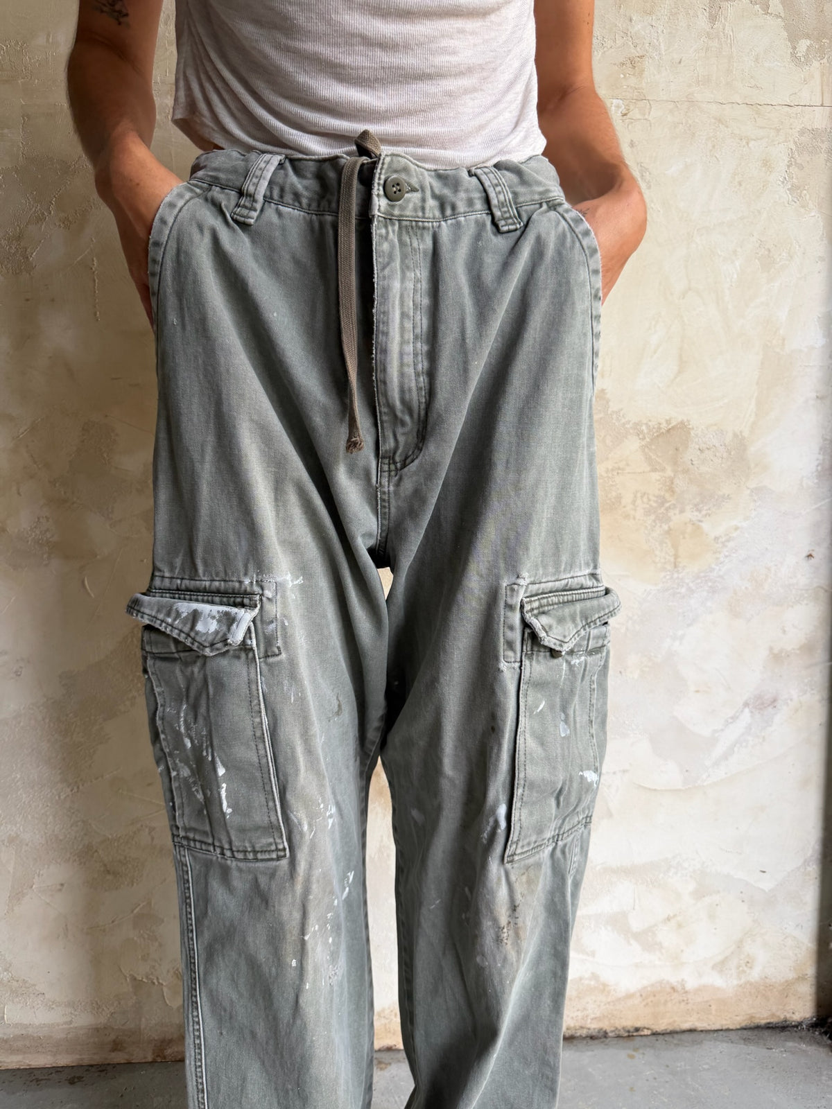 Faded Olive Painters Cargo Pants