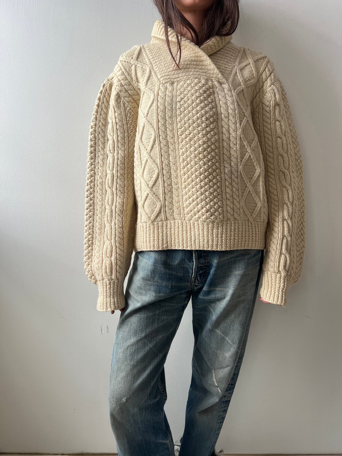 Cream Irish Wool Pullover
