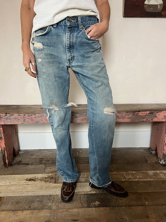 Distressed Lee Denim