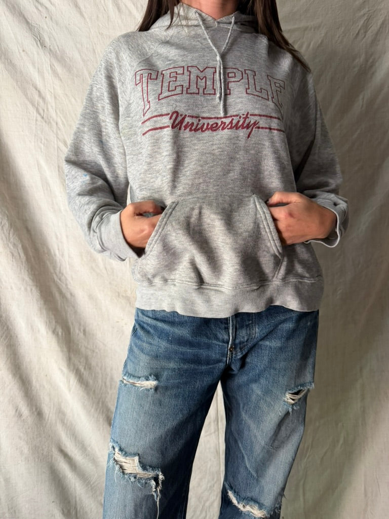 Temple University Light Grey Hoodie
