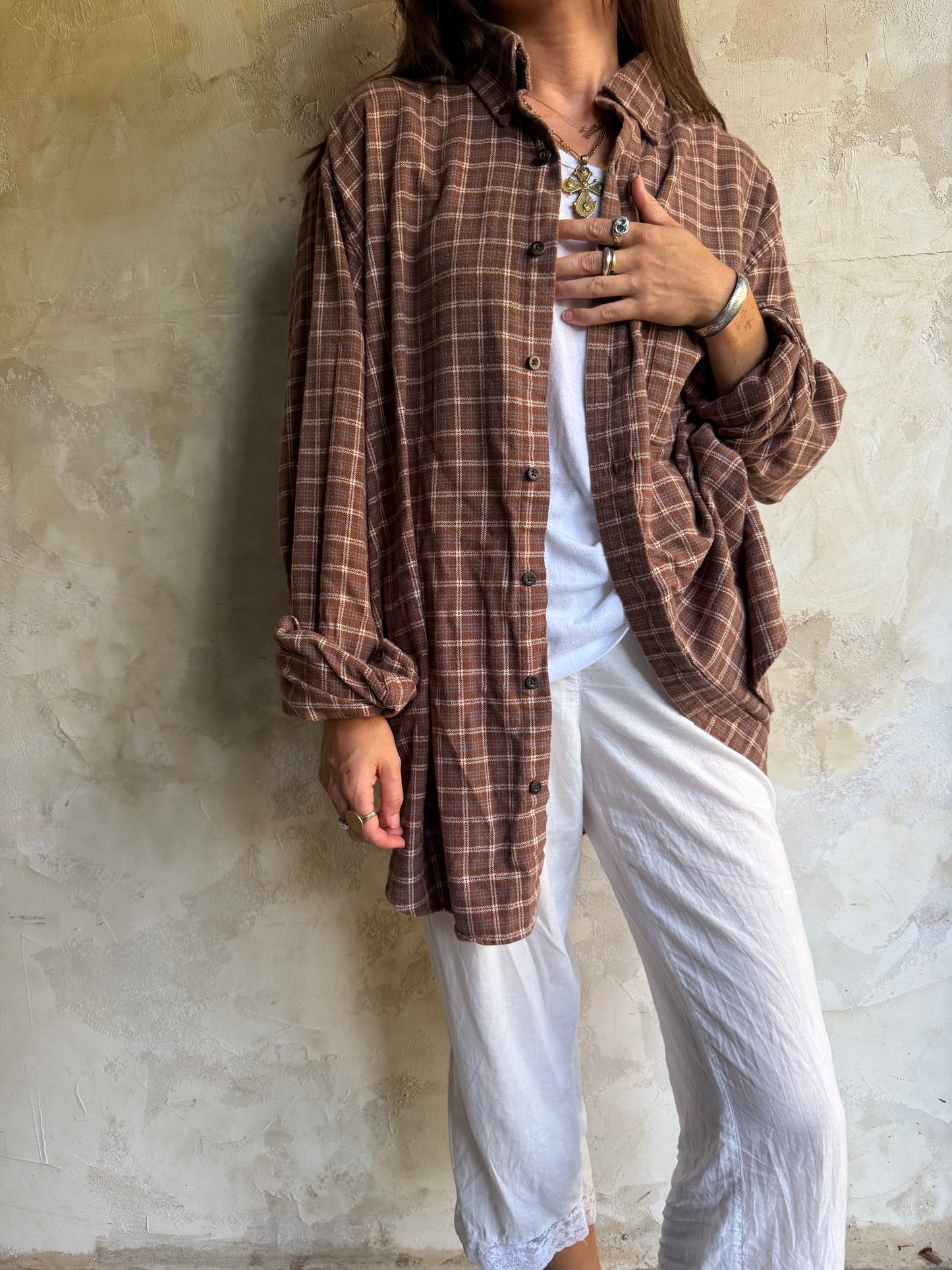 Brown Plaid Flannel