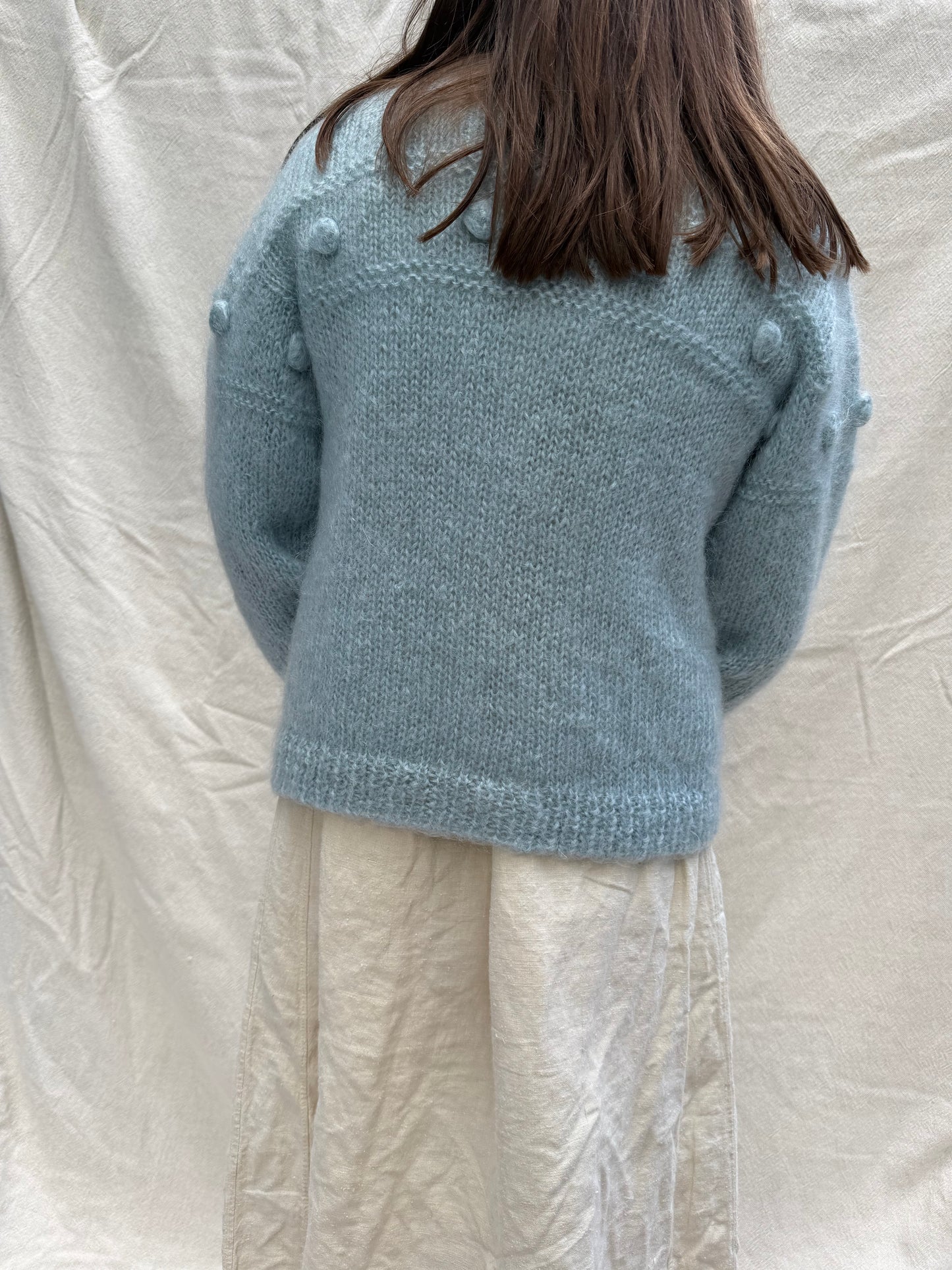 Baby Blue Mohair Cardigan